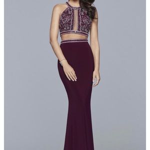 Faviana two piece prom dress, never worn